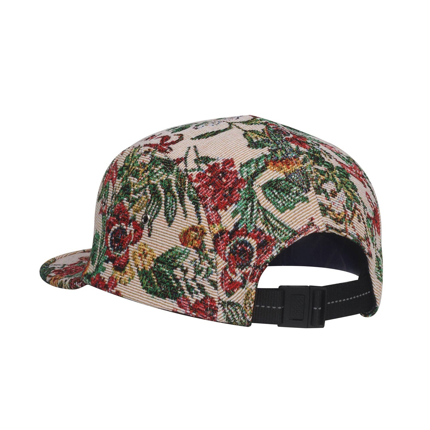 Flower Multicolored Jacquard 5 Panel Hat
