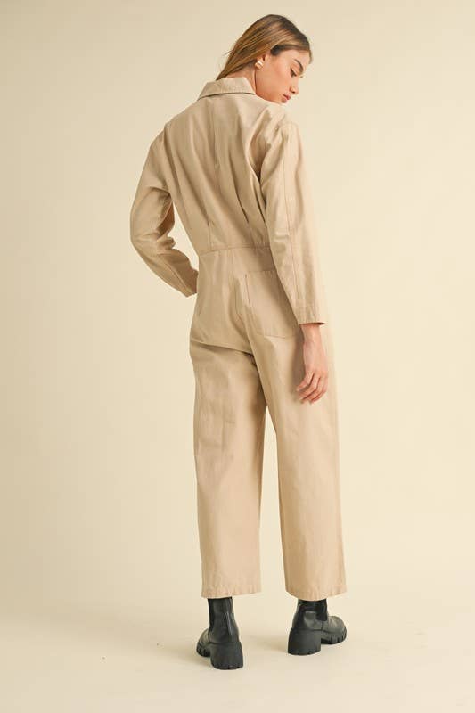 Utility Cotton Workwear Jumpsuit