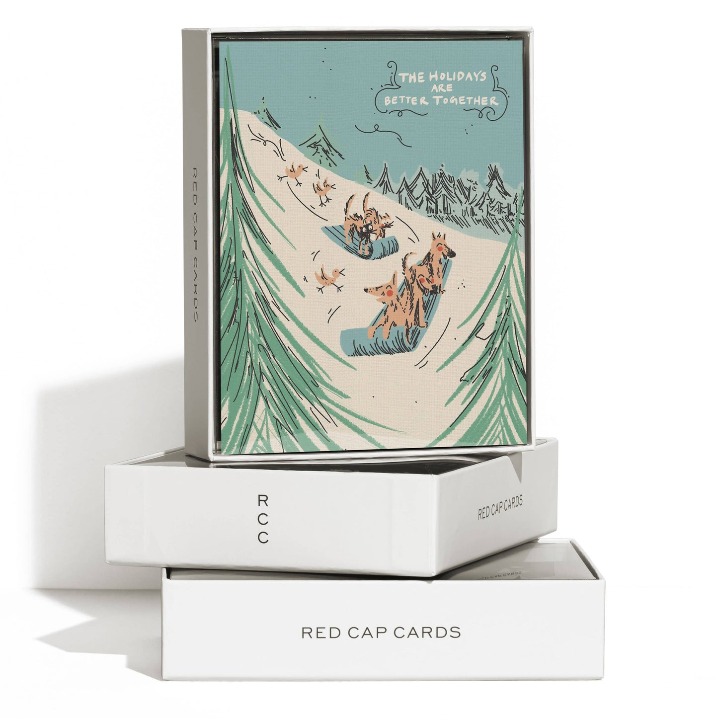Sled Dogs Holiday Card
