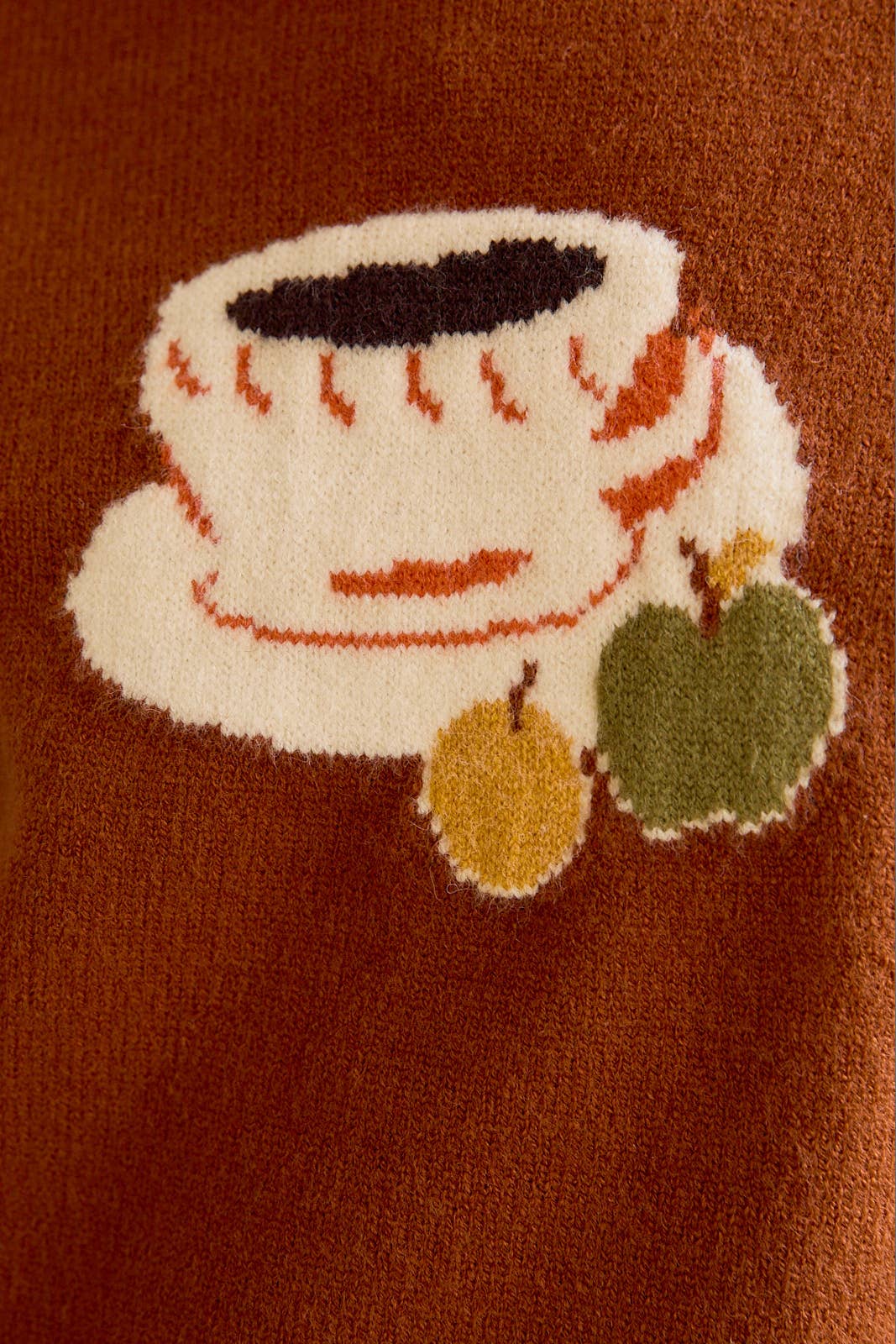 Mock Neck Coffee Sweater