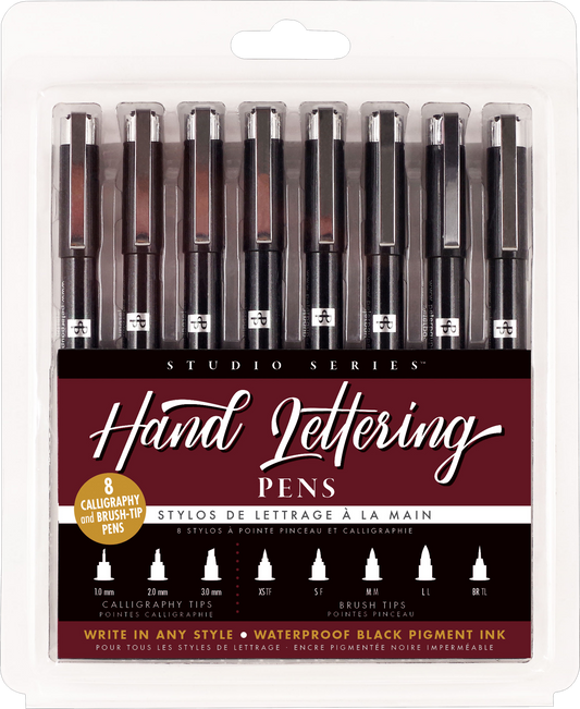 Hand Lettering Pens (set of 8)