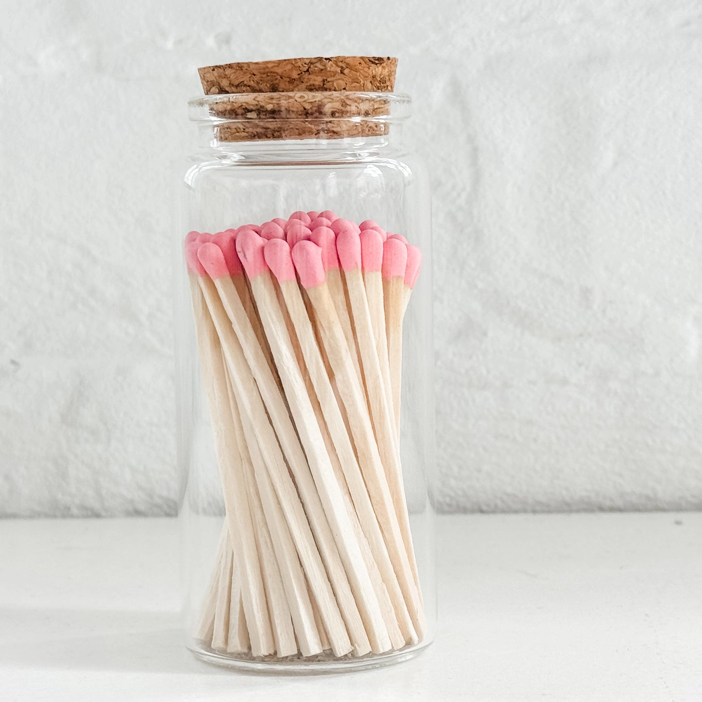 Safety Matches in 4" Glass Vial