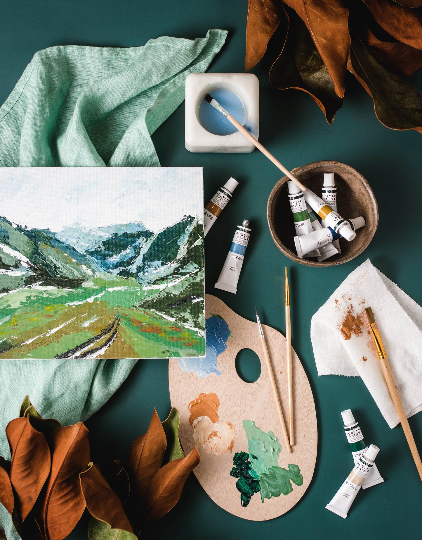 Mountain Valley Knife Painting Kit
