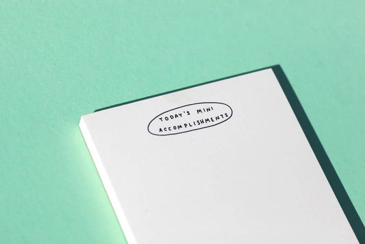 Today's Mini Accomplishments Notepad