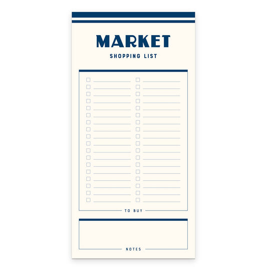 Market Shopping List Notepad