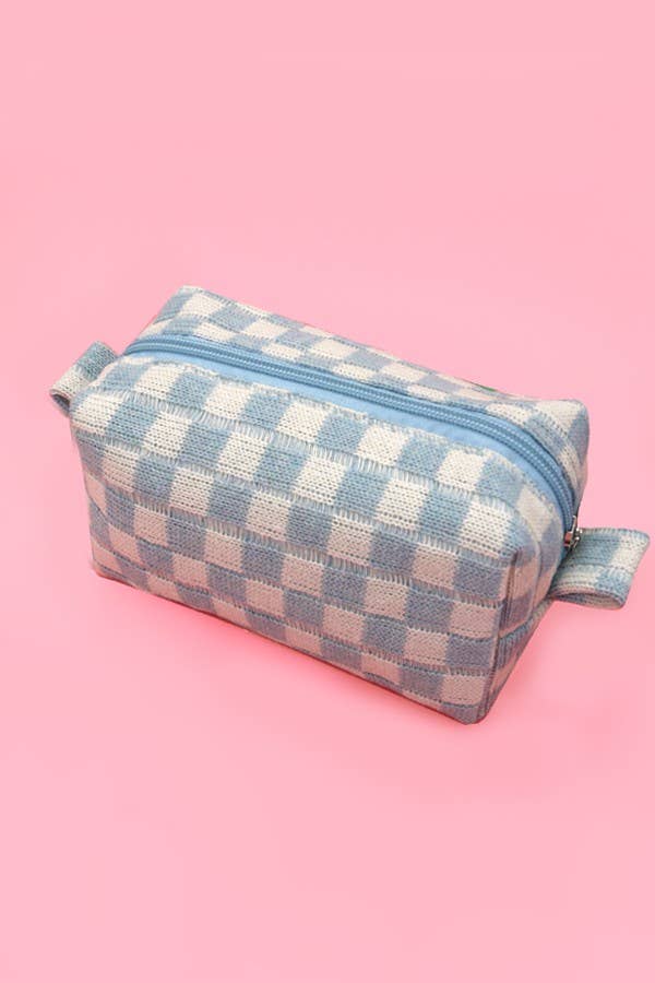 Checkered Make Up Pouch