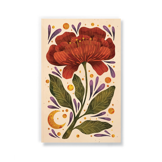 Burgundy Bloom Notebook