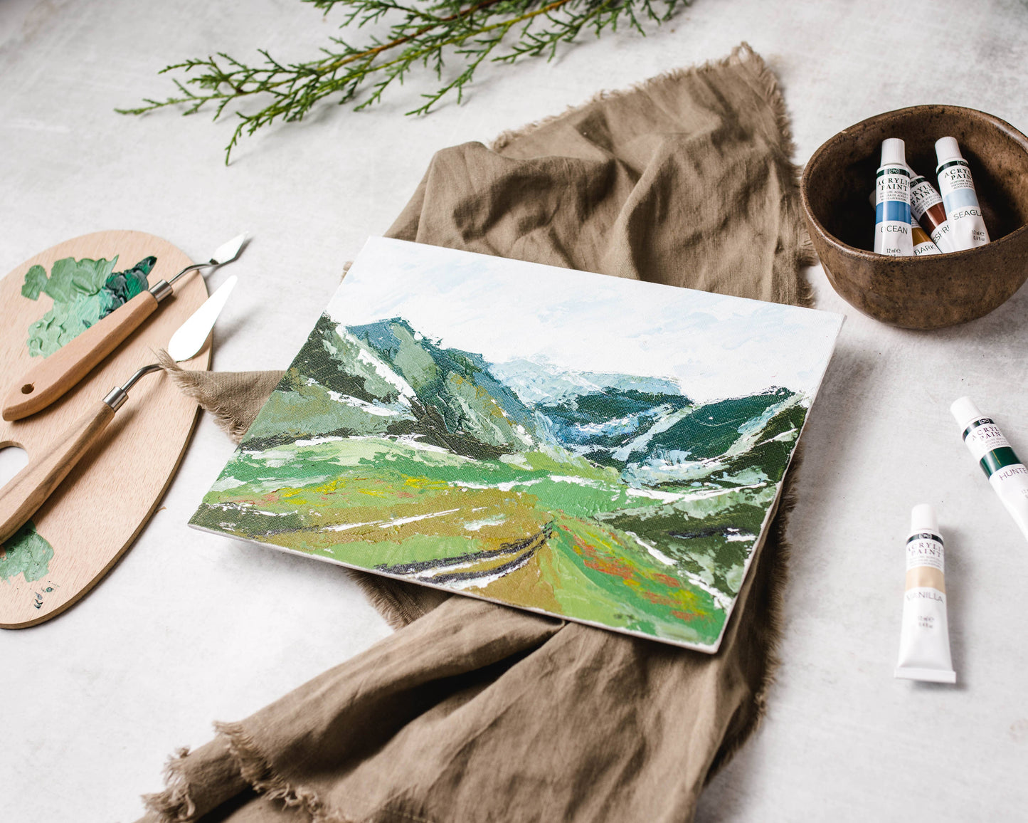 Mountain Valley Knife Painting Kit