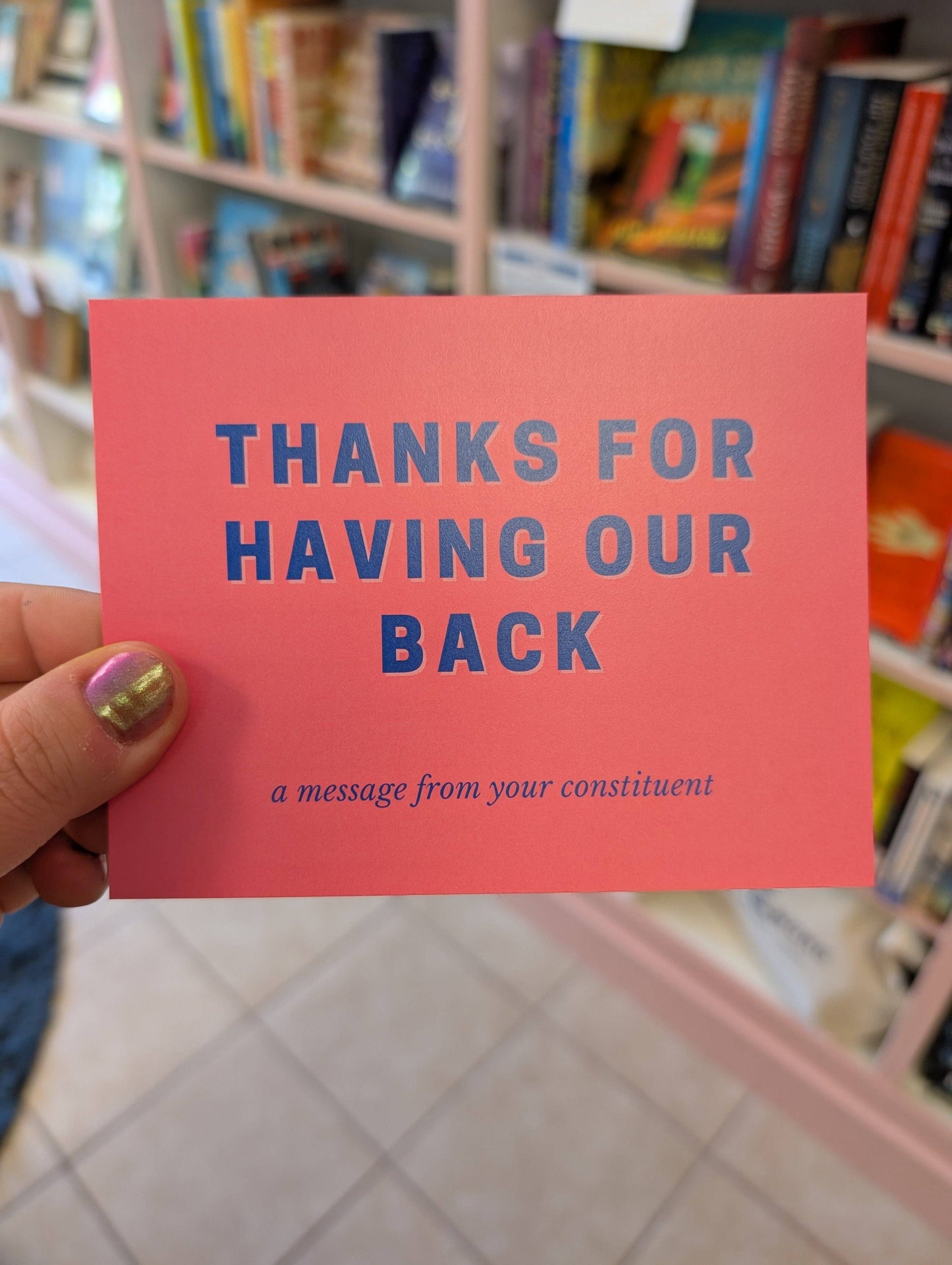 Thanks For Having Our Back