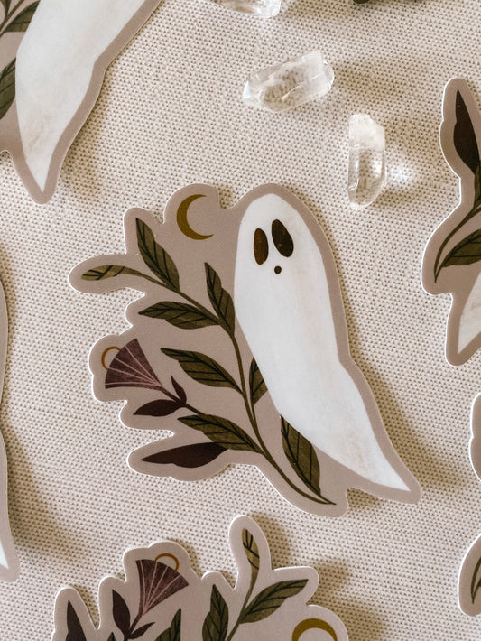 Ghost Moonflower Sticker