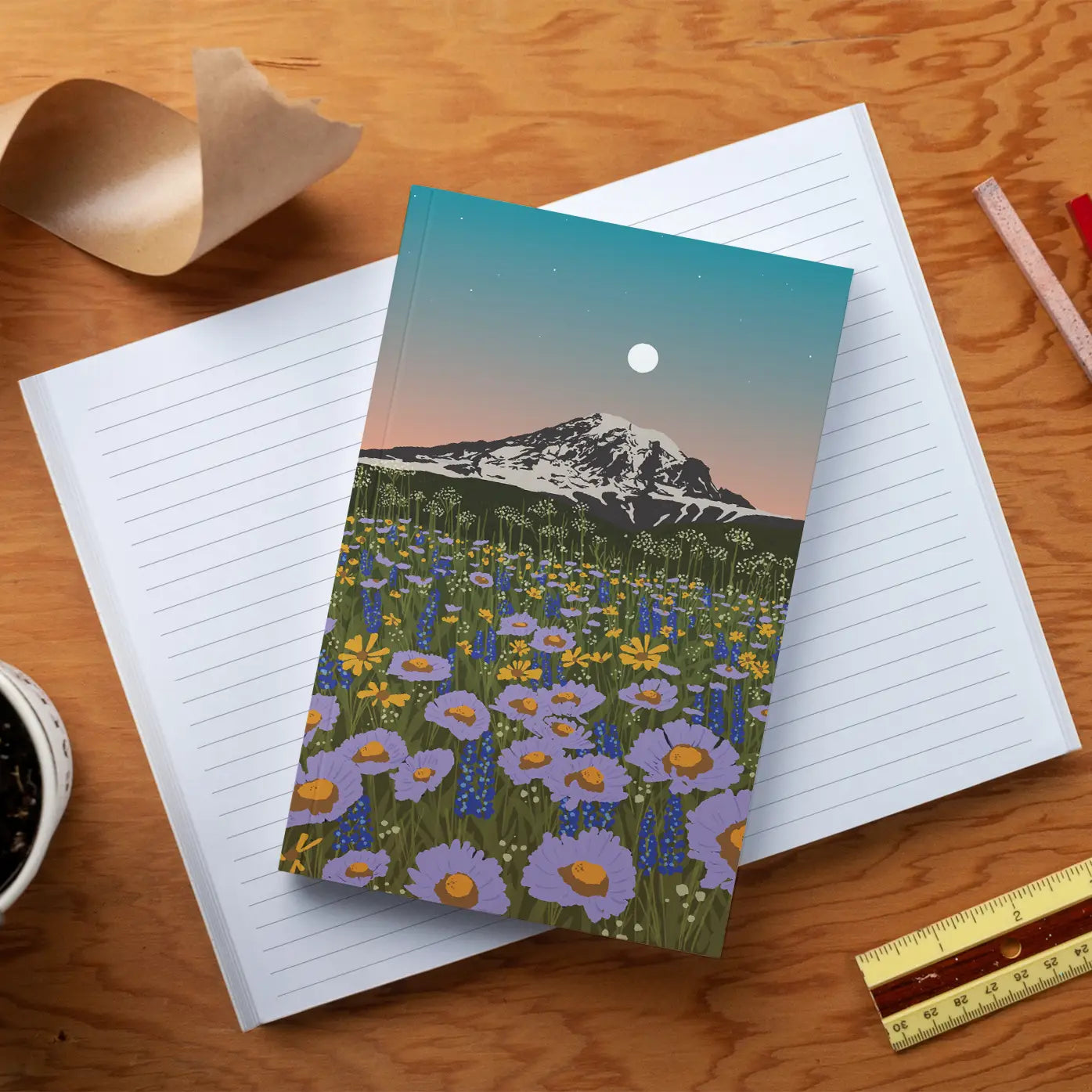 Mountain Flowers Notebook
