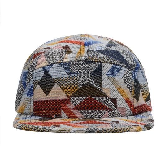 Patchwork Jacquard 5-Panel Hat