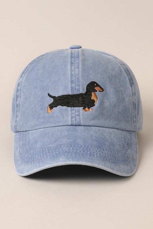 Dachshund Embroidered Baseball Dad Cap