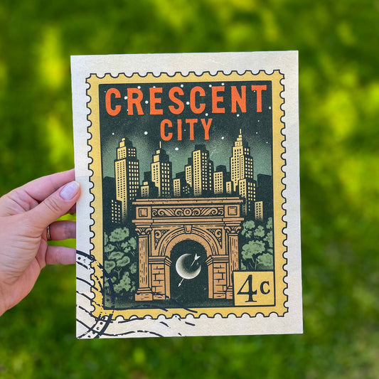 Crescent City Lunathion Vintage Stamp Art Print Book Gift