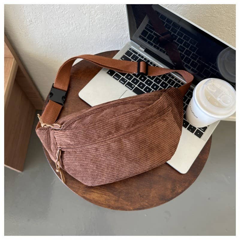 Corduroy Crossbody Bag