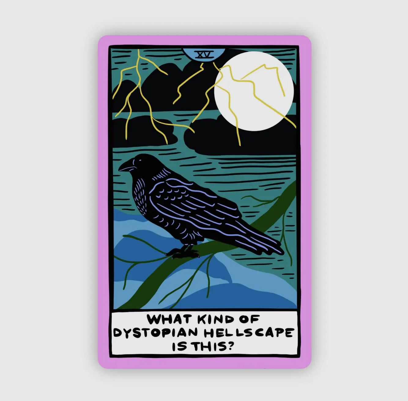 Distopian Hellscape Sticker