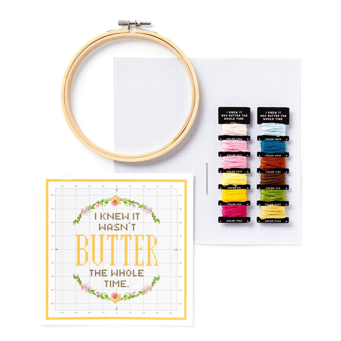 Knew It Wasn't Butter Cross Stitch Kit