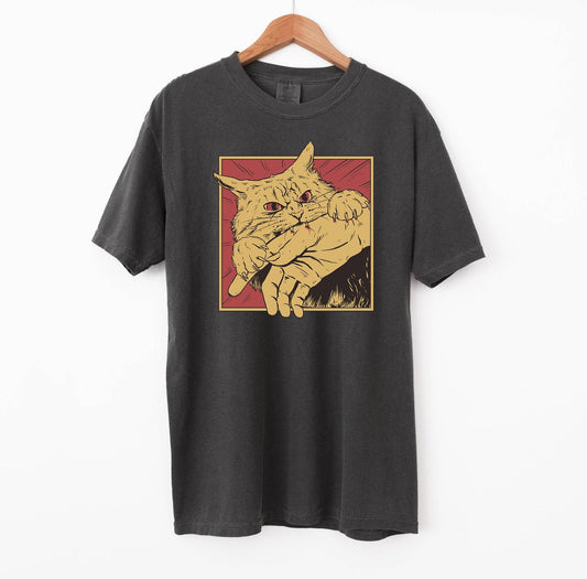 Cat Bite Manga T-Shirt