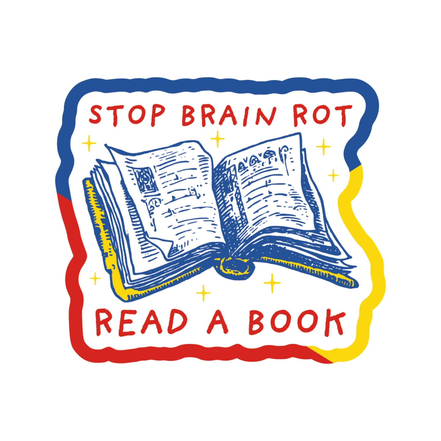 Stop Brain Rot Vinyl Sticker