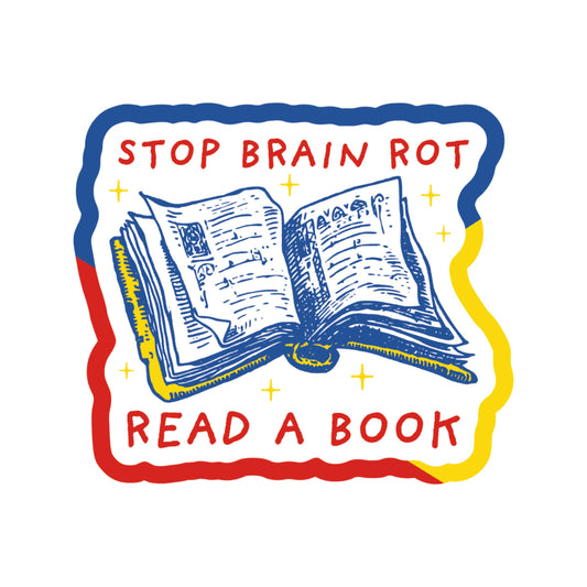 Stop Brain Rot Vinyl Sticker