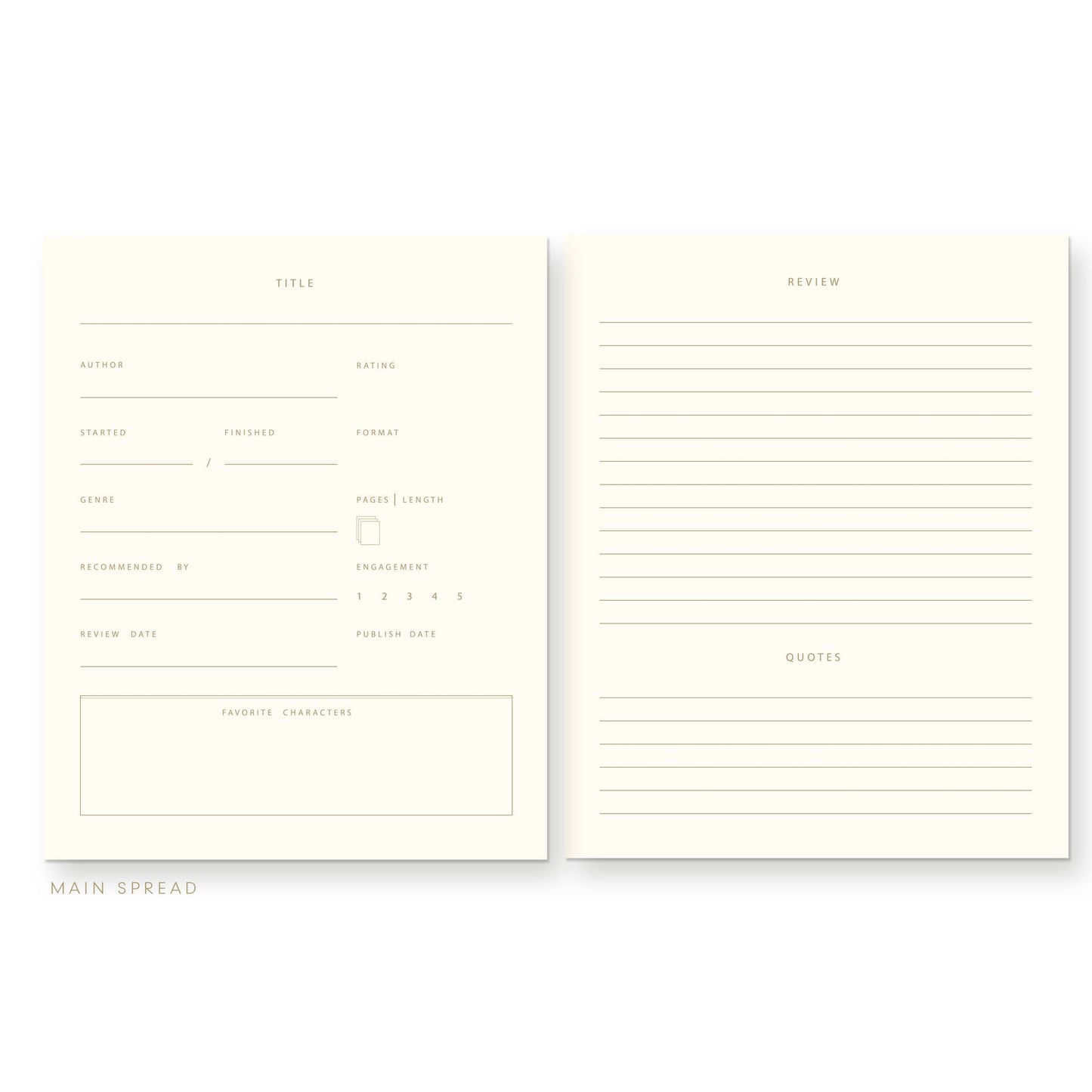 Book Club Member Book Log Journal