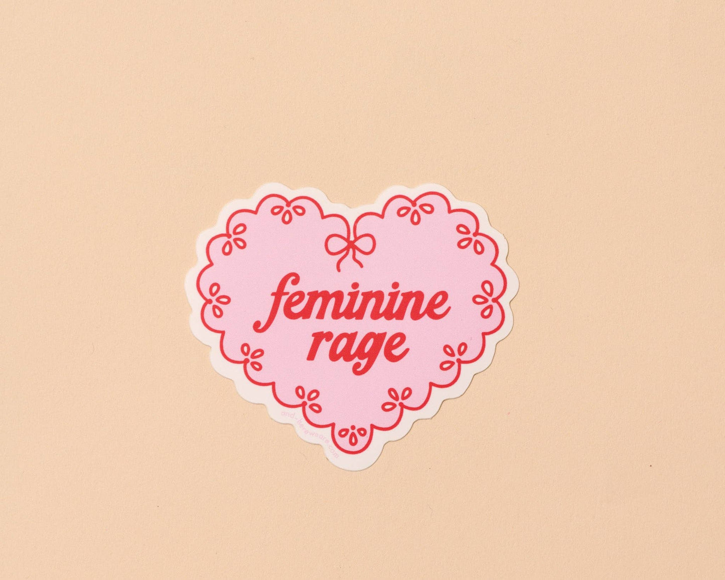 Feminine Rage Vinyl Sticker