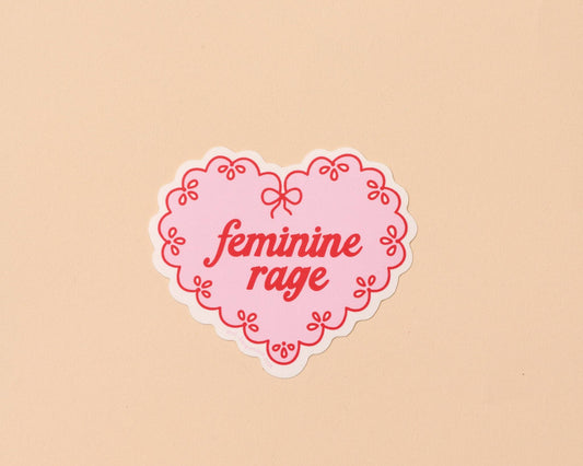 Feminine Rage Vinyl Sticker