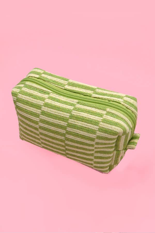 Checkered Make Up Pouch