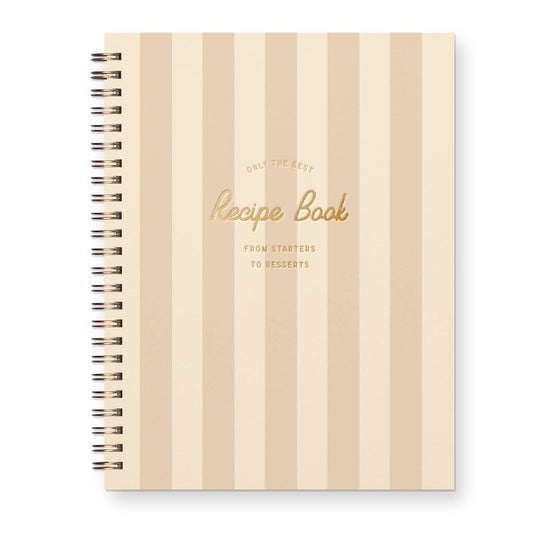 Striped Recipe Book
