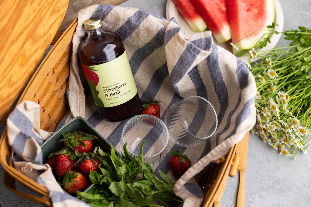 Strawberry & Basil Cocktail/Mocktail Mixer