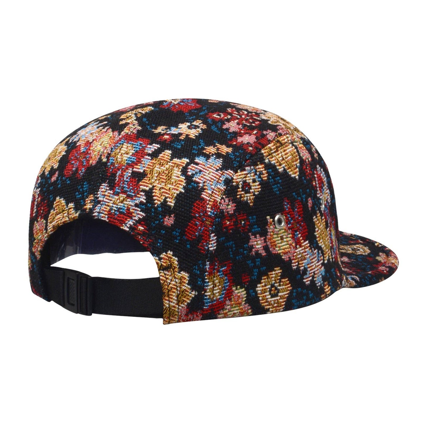 Jacquard Floral 5-Panel Hat