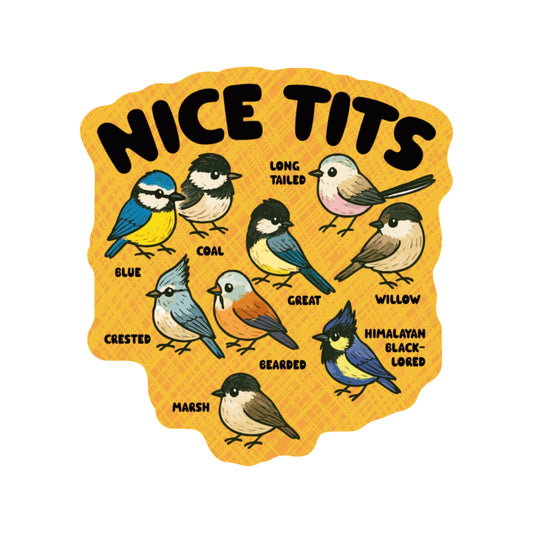 Nice Tits Bird Vinyl Sticker