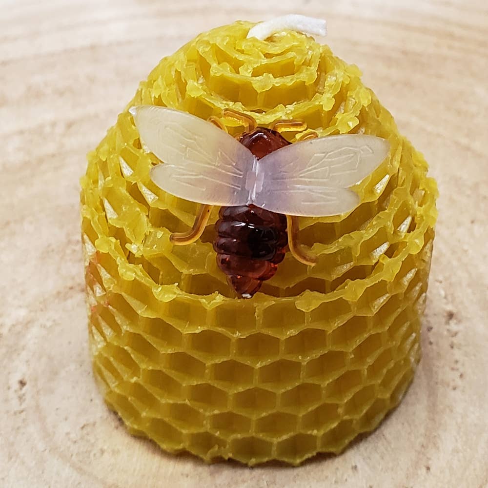 Natural Yellow Beeswax Candle