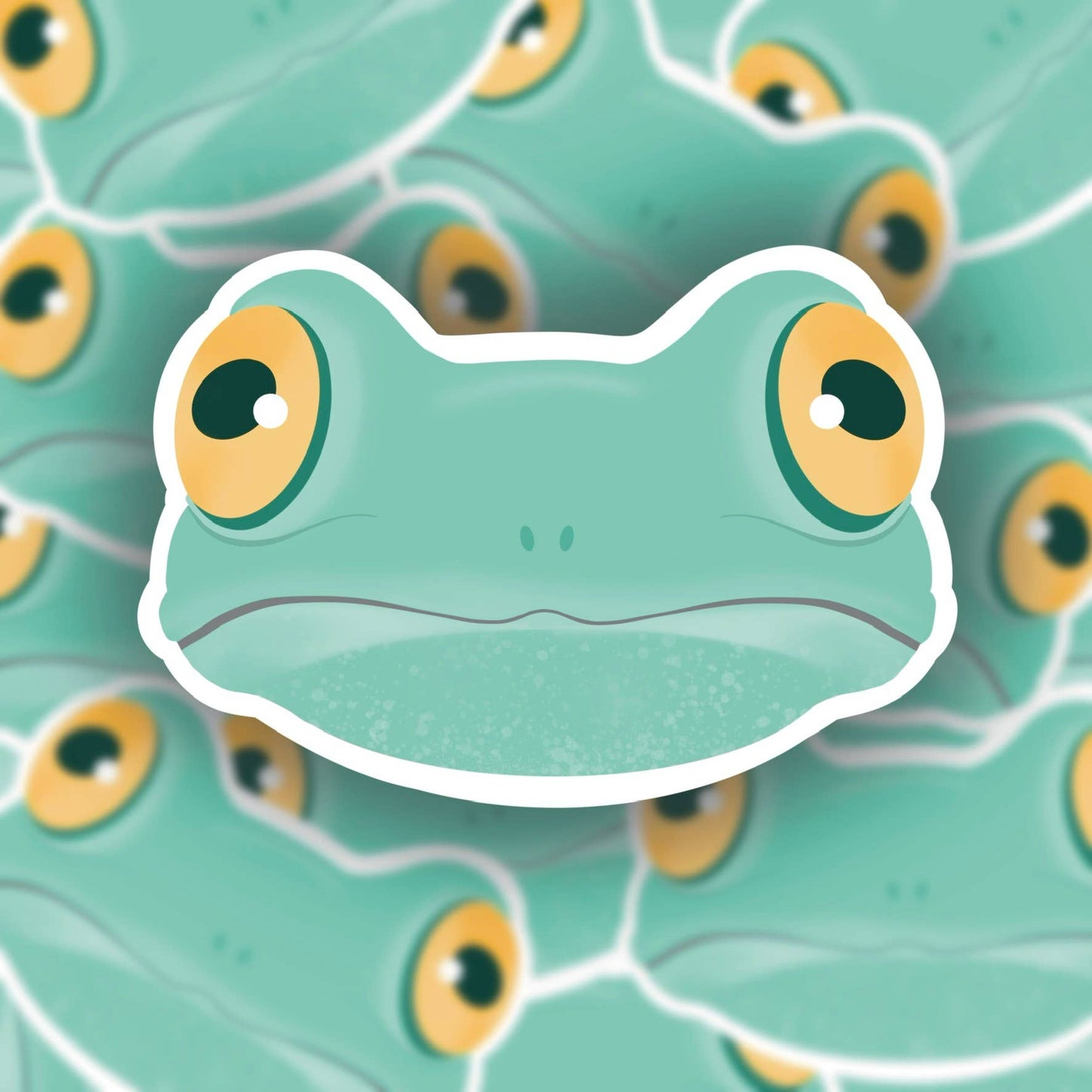 Frog Face Sticker