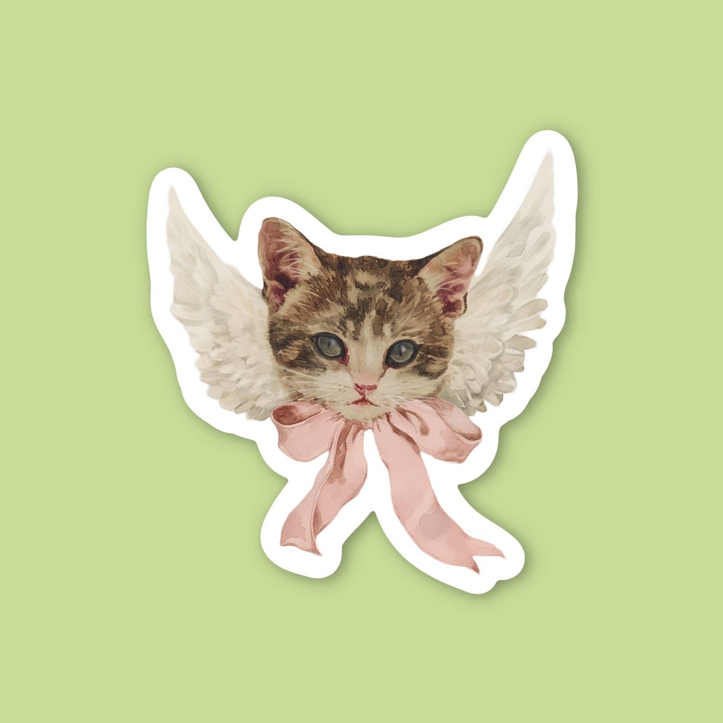Cat Angel Sticker