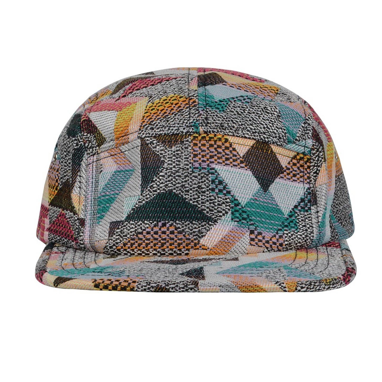 Patchwork Jacquard 5-Panel Hat
