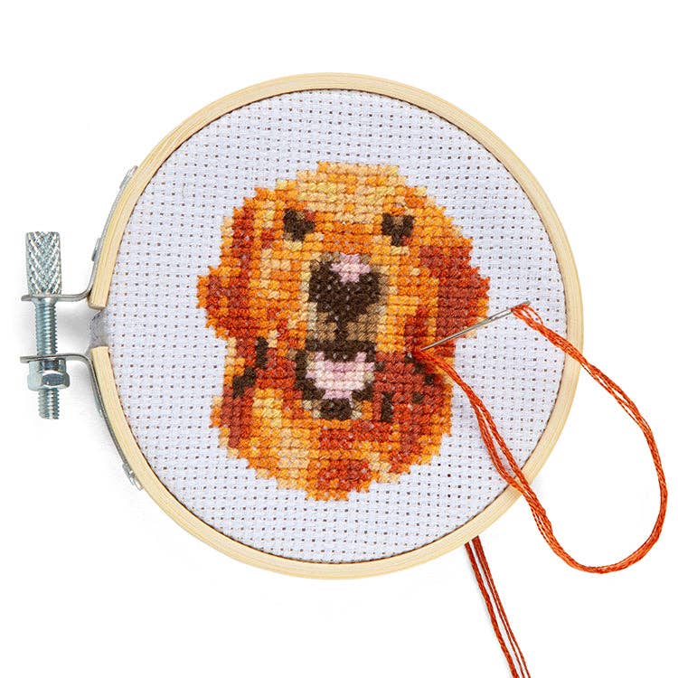 Dog Mini Cross Embroidery Kit