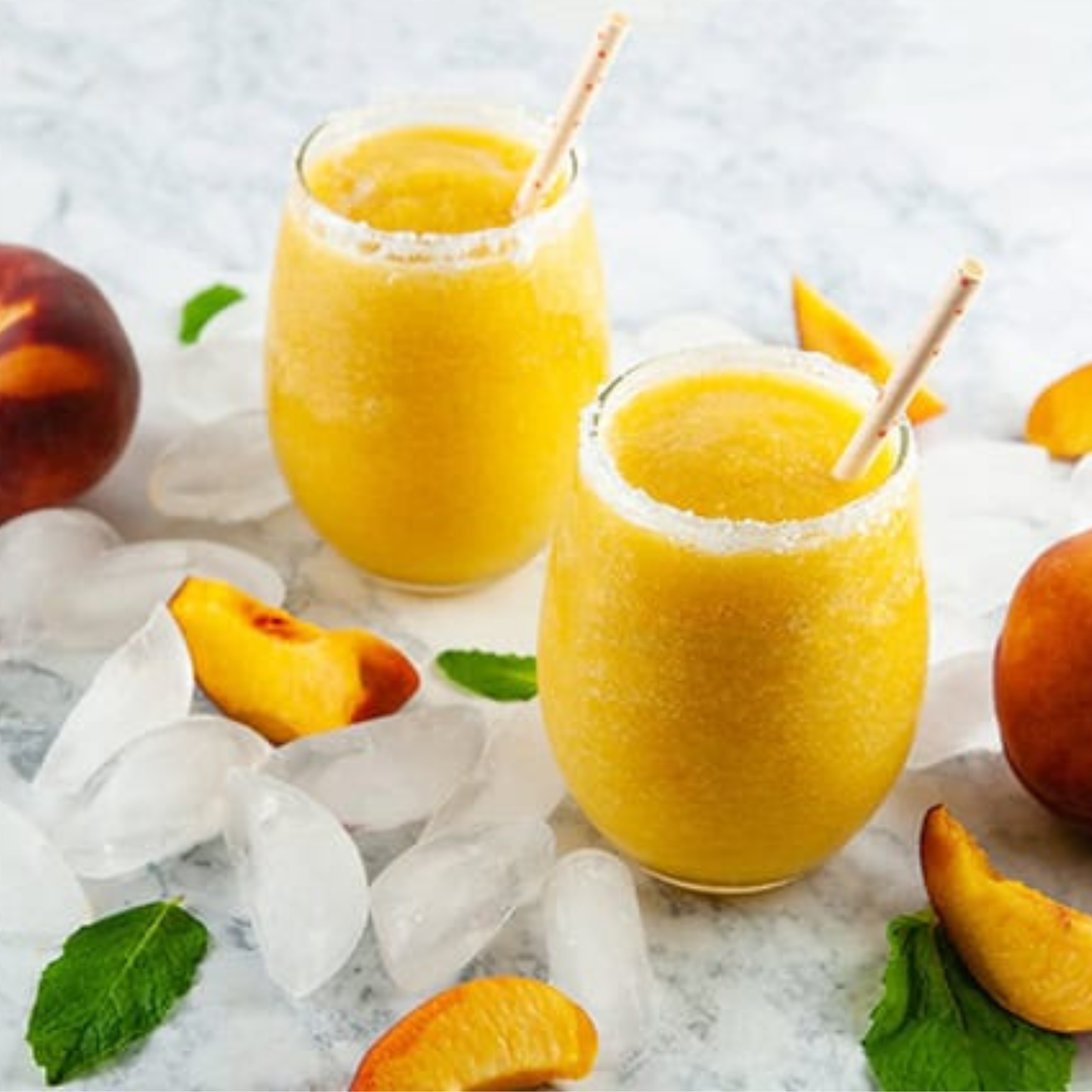 Peach Bellini Frozen Cocktail