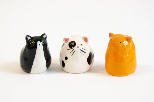 Stoneware Cat (Tuxedo/Spotted/Orange)
