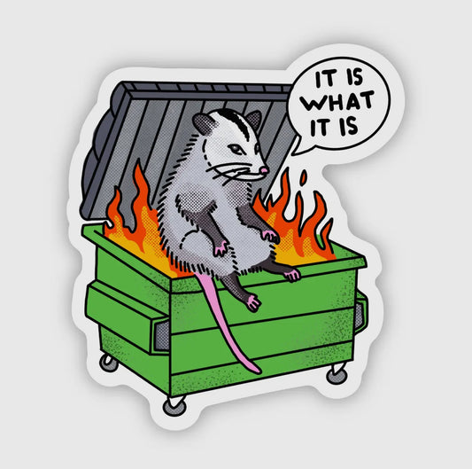 Dumpster Fire Sticker