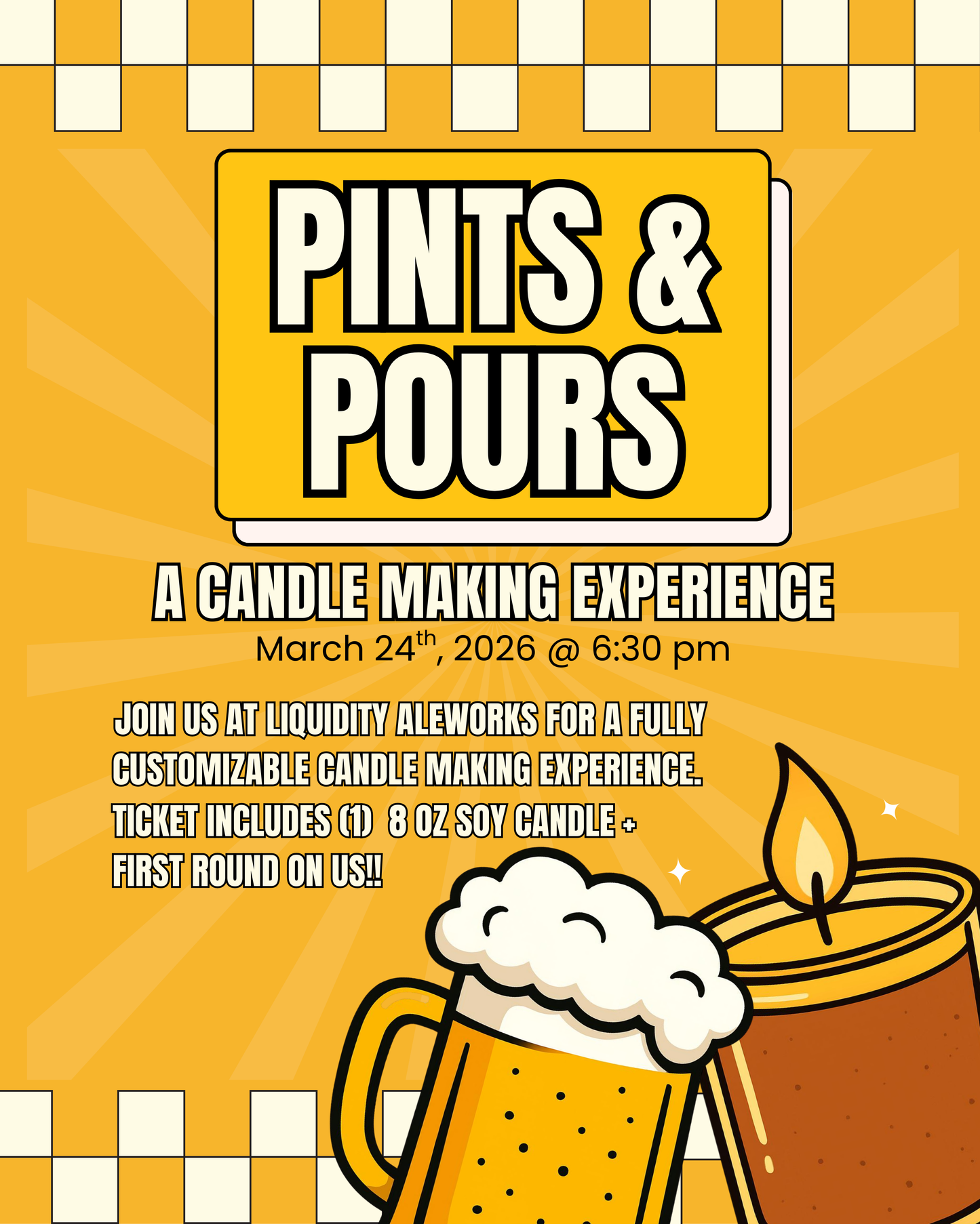 Pints & Pours | Candle Making Experience