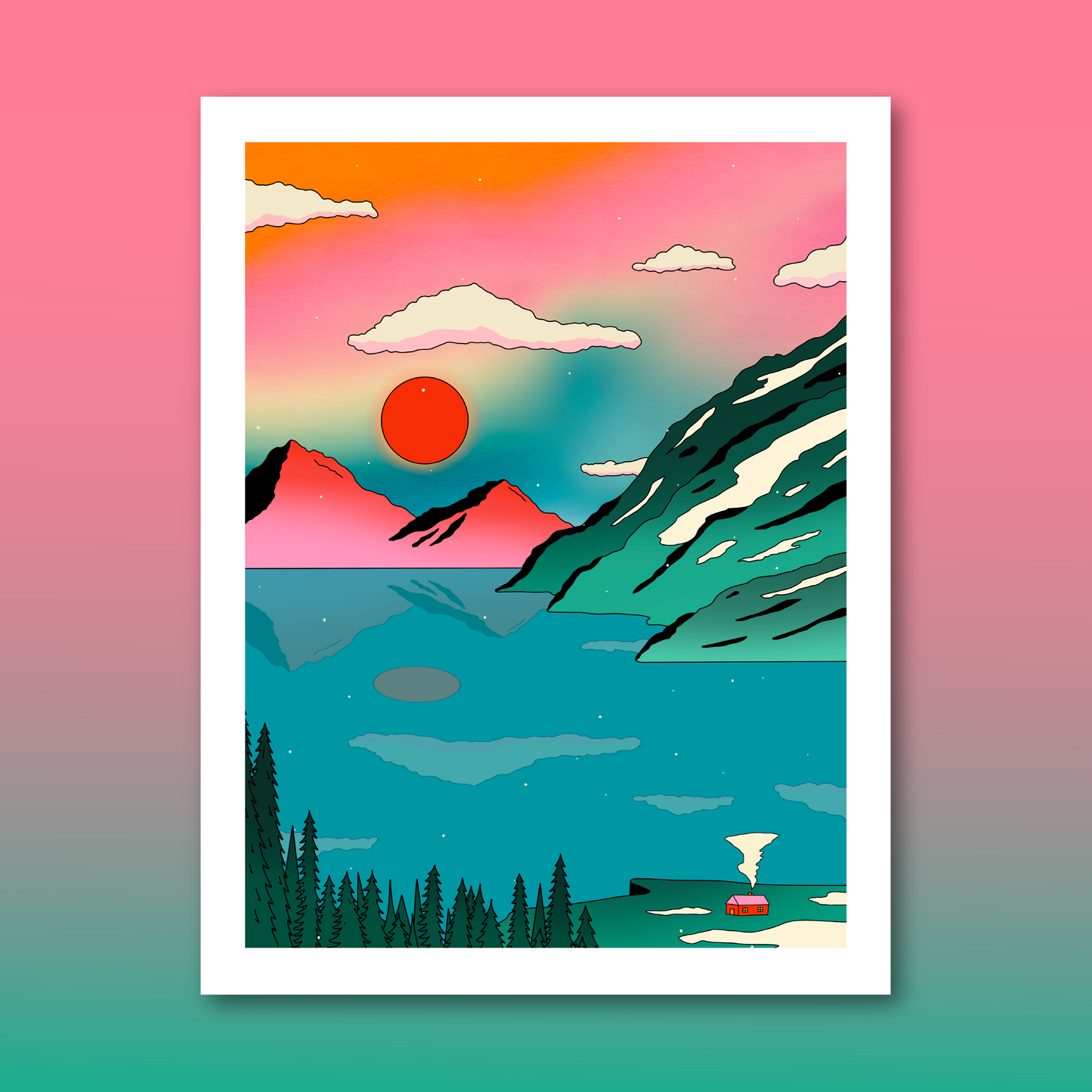 Cozy Cottage Art Print