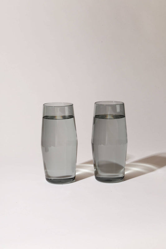16 oz Century Gray Glass Set