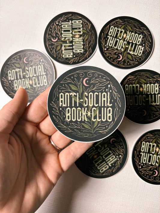 Anti Social Book Club Sticker
