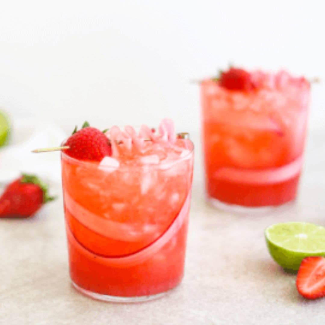 Strawberry & Basil Cocktail/Mocktail Mixer