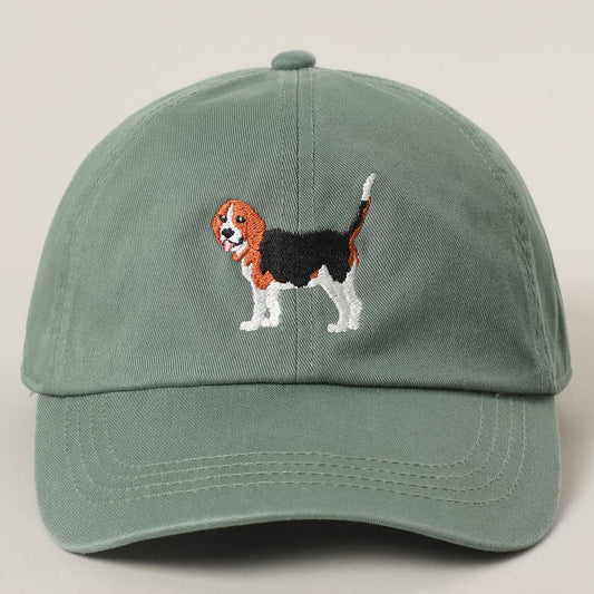 Beagle Embroidery Baseball Cap
