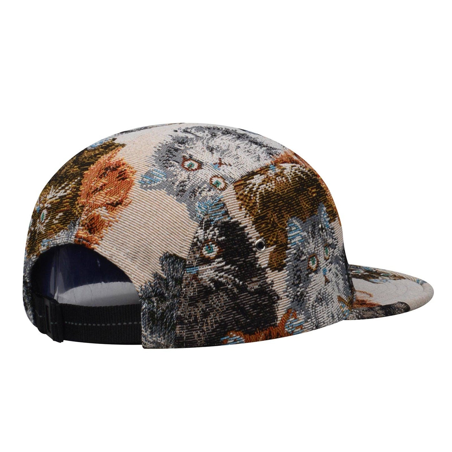 Unique Cat Jacquard 5-Panel Hat