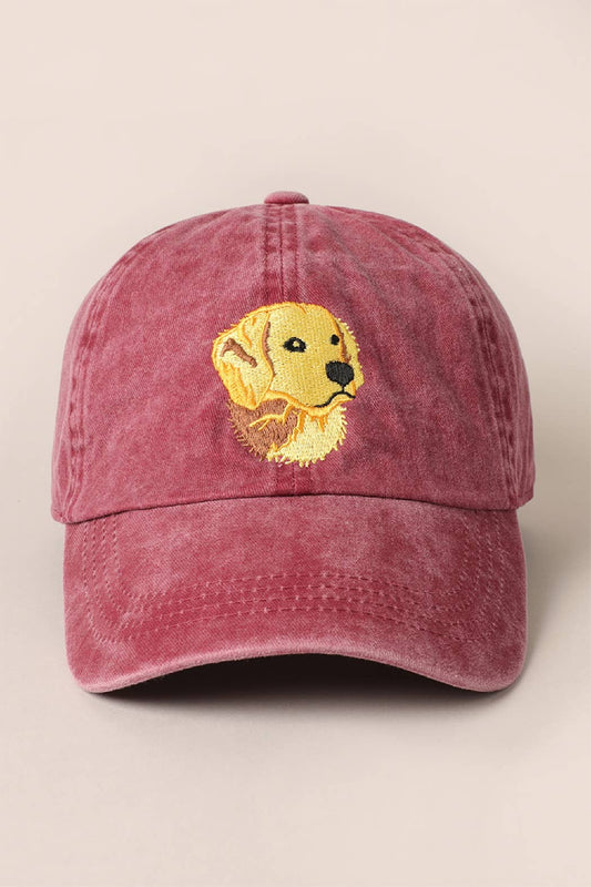 Golden Retriever Embroidered Cap