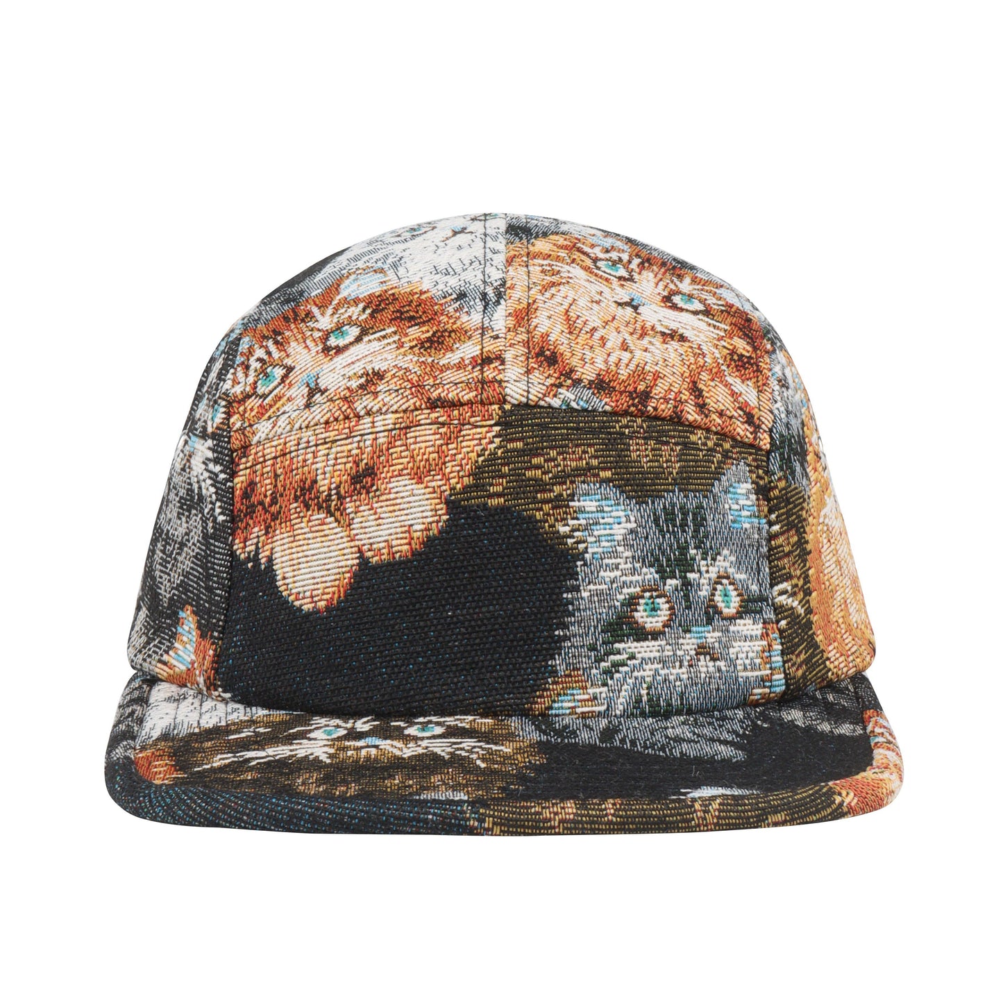 Unique Cat Jacquard 5-Panel Hat