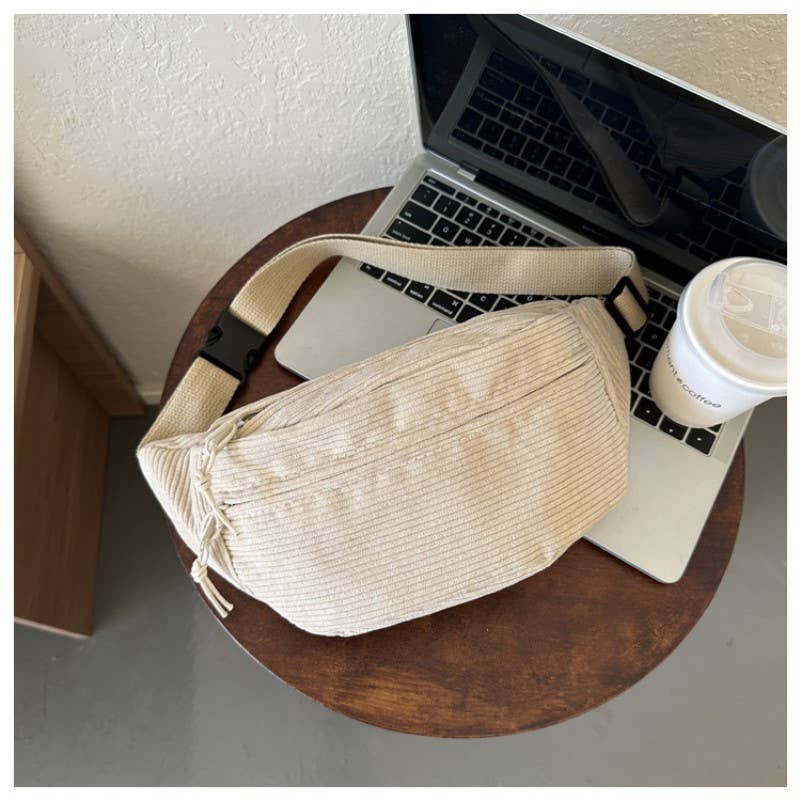 Corduroy Crossbody Bag